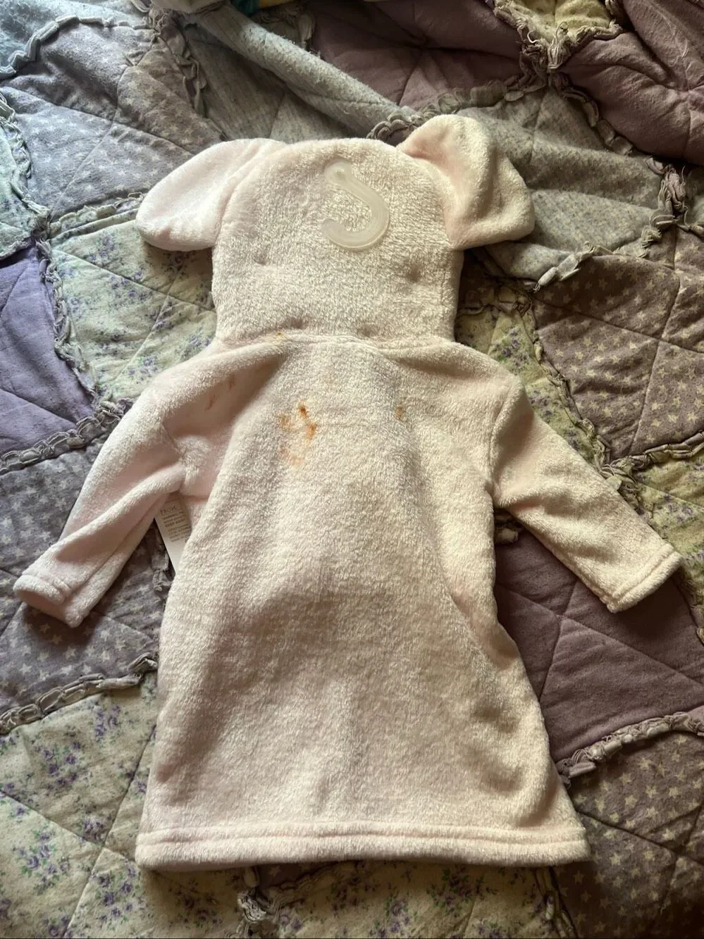 Modern Baby Pink Elephant Robe And Socks Baby Flawed